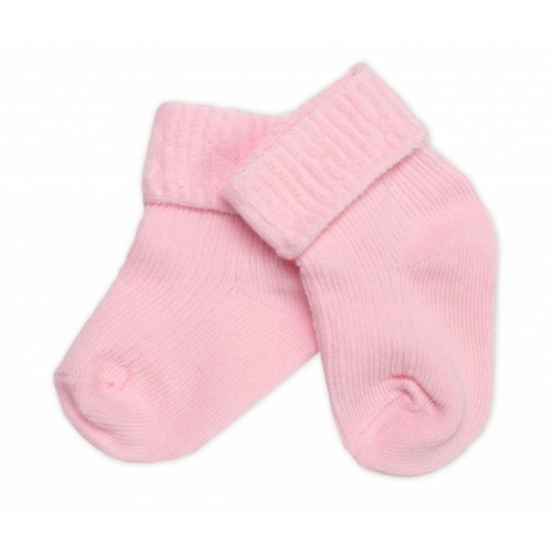 Dojčenské ponožky, Baby Nellys, růžové, veľ. 3-6 m