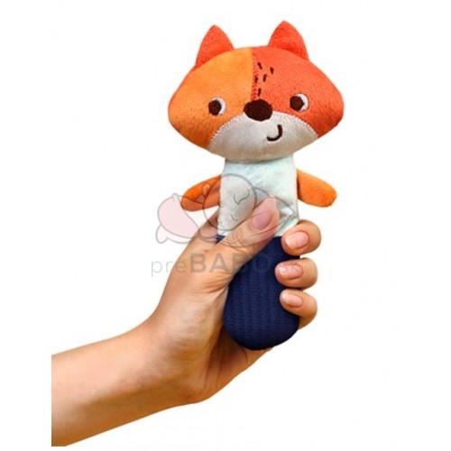 Plyšová hračka s pískatkom FOX MONDAY, BabyOno, oranžová