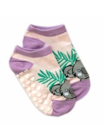 Detské ponožky s ABS Koala, veľ. 31/34 - sv. ružové