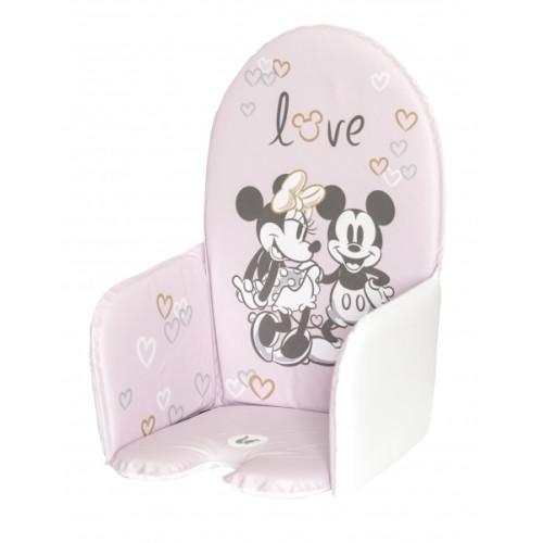Vložka do jedálenskej stoličky Minnie Mouse, púdrovo ružová