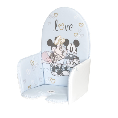 Vložka do jedálenskej stoličky Mickey Mouse, púdrovo ružová