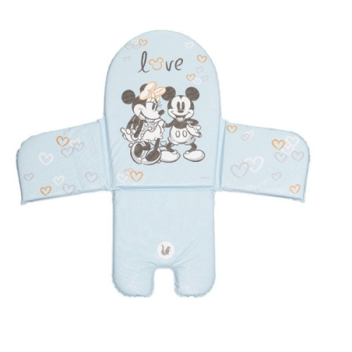 Vložka do jedálenskej stoličky Mickey Mouse, púdrovo ružová