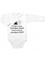 Body dlhý rukáv  Zkouška sirén, Baby Nellys, biele