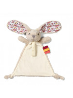 Plyšová hračka/prítulníček RABBIT MILLY s držiakom na cumlík BabyOno, krémová