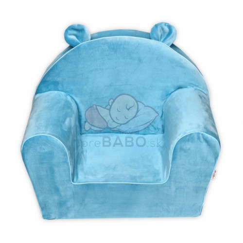 Detské kresielko Velvet s bočným vreckom Baby Nellys, modré