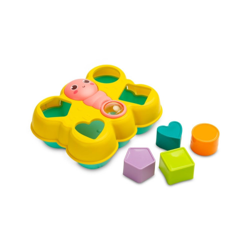 Edukačná vkladačka Motýľ, Toyz, žltá