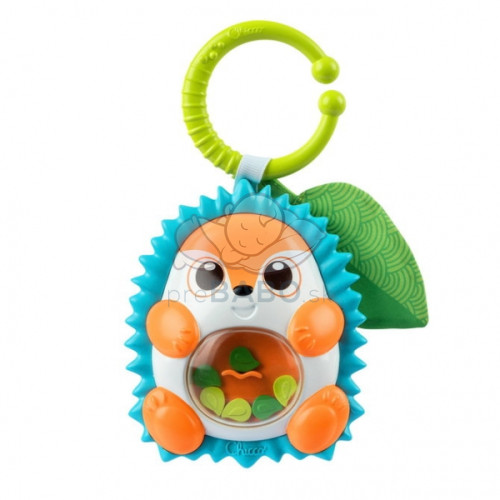 Senzorická hrkálka s hryzátkom Ježko, Chicco