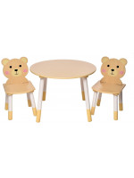 Detský stôl so stoličkami Méďa