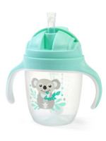 Nekvapkajúci hrnček so zaťaženou slamkou BabyOno, 240 ml, mätový