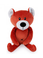 Detská plyšová hračka/maznáčik Macko, 19cm , tehlový