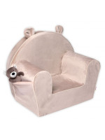 Detské kresielko Velvet s bočným vreckom Baby Nellys, bežové