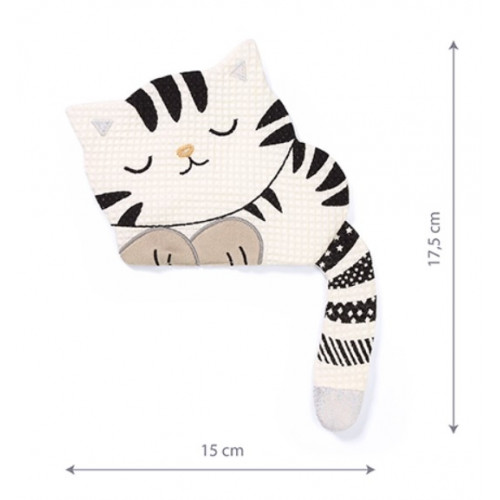 Prítulníček, maznáčik/šustík Mačka, Kitty, 17,5 x 15 cm