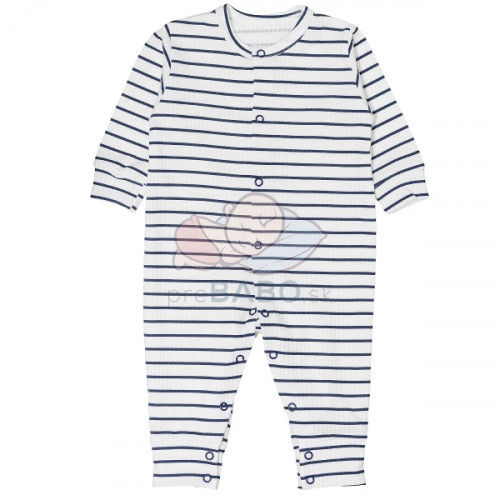 Dojčenský overálek, pyžamko bez šľapiek, bavlna Prúžok, granát, veľ. 62