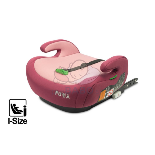 Podsedák do auta, isofix I-SIZE Puma - ružový