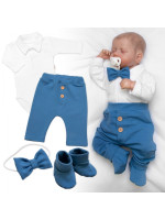 4D sada pre chlapčekov Baby Elegán - modrá, veľ. 74