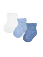 Dojčenské ponožky, sada 3 páry, BOY, 6-9m, 74