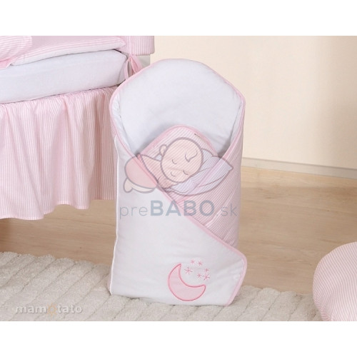 Zavinovačka LUX, s vystuženými chrbtom - Měsíček  - růžová