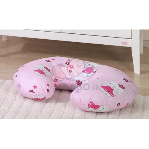 Dojčiace vankúš - Mačka Kitty - růžová
