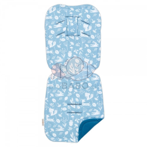 Vložka do kočíka prešívaný Velvet PREMIUM Les, jeans