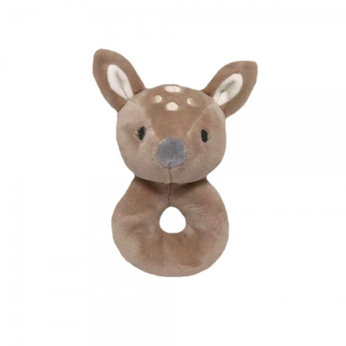 Plyšová hrkálka Srnka 18cm - béžová