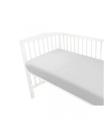 Mušelínové prestieradlo postieľky 60 x 120 NATURE double - šedé