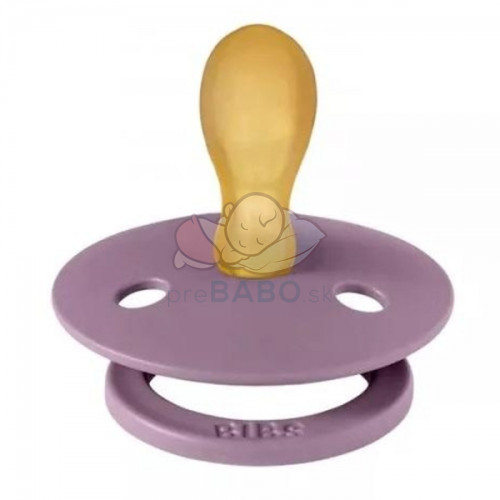 Kaučukový cumlík BIBS symetrický, 0 - 6 m, fialový