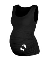 Top, tielko Dana s potlačou Nožičiek - čierne, vel´. L/XL