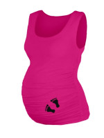 Top, tielko Dana s potlačou Nožičiek - púdrovo ružová, vel´. L/XL