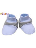 Topánočky / ponožtičky Baby Nellys ® - Balónik v modrej