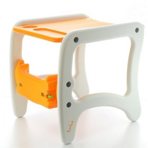 Euro Baby Jedálenský stolček 2v1 - Žirafa oranžová