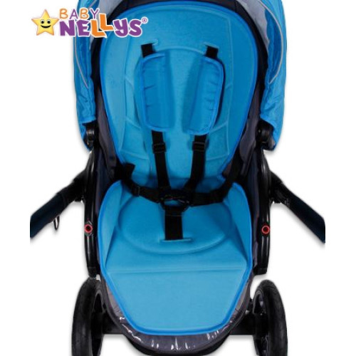 Vložka do kočíka Baby Nellys ® - modrá / tyrkys