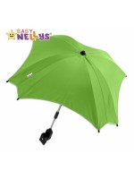 Slnečník, dáždnik do kočíka Baby Nellys ® - zelený