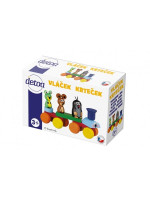 Teddies Vlak Krtek dřevo 15cm v krabičce