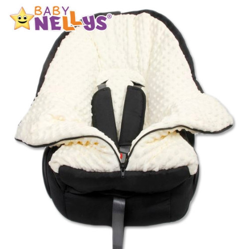 Fusak nielen do autosedačky Baby Nellys ® MINKY - modrý, tyrkys