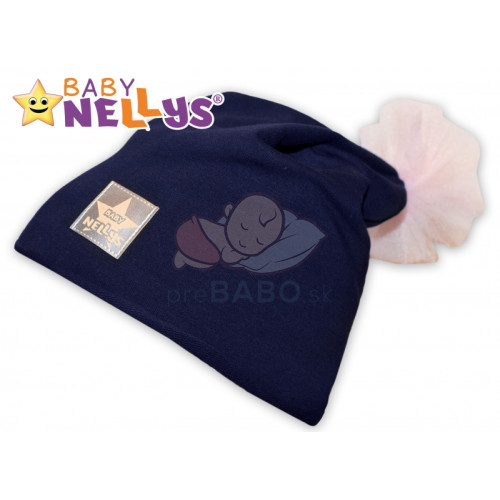 Bavlnená čiapočka Tutu květinka Baby Nellys ® - granátová