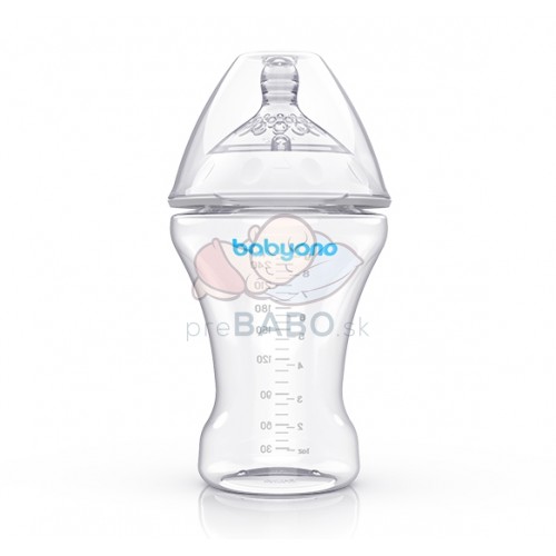 BabyOno Antikoliková fľaša Natural - 260 ml