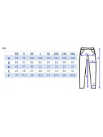 Be MaaMaa Tehotenské nohavice letné bez brušného pásu -  tmavý jeans