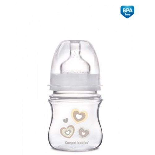 Antikoliková fľaštička Newborn Canpol Babies - srdiečko