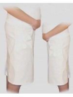 Be MaaMaa Tehotenská športová sukňa s vreckami - biela, vel´. L