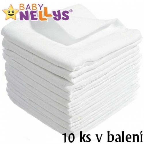 Kvalitné bavlnené plienky Baby Nellys - TETRA BASIC 60x80cm, 10ks v bal.