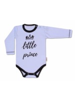 Baby Nellys Body dlhý rukáv, Little Prince - modré, veľ. 68