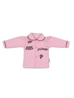 Baby Nellys Bavlnená košieľka Little Princess - růžová, veľ. 62