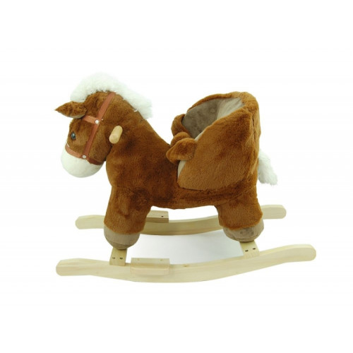 Hojdaci Koník s melódiou Adam Toys - hnedý